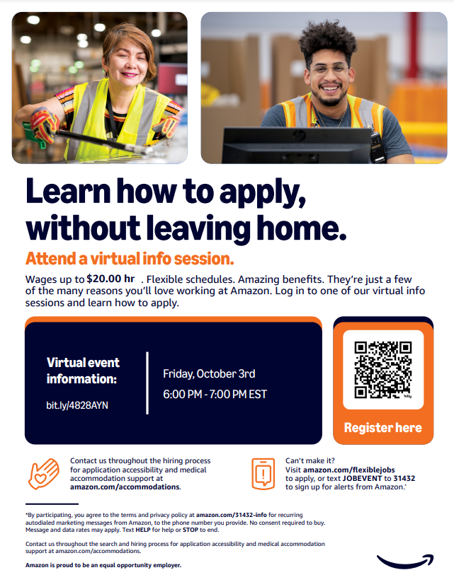 Amazon Virtual Information Session - Broome-Tioga Workforce NY